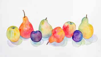 Row of Fruit