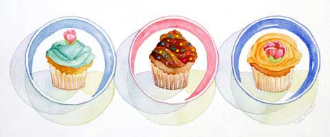 Three Cupcakes