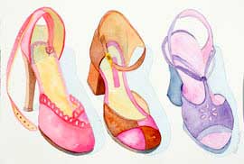 Pink and Purple Shoes
