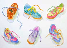 Rows of Sneakers